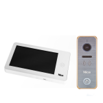 WIDEODOMOFON NICE PRO WG Brązowo-Srebrny z Ekranem Dotykowym  