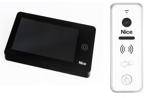  WIDEODOMOFON NICE PRO BPLUS Biały z Ekranem Dotykowym i Czytnikiem Kart