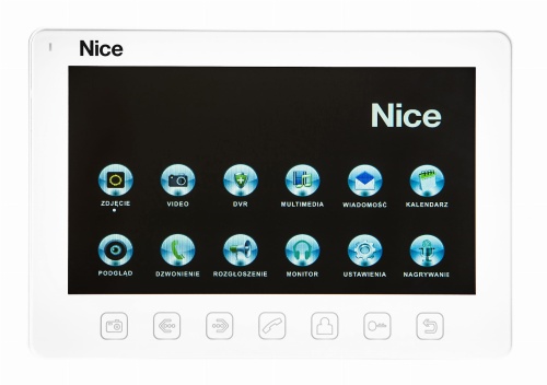  MONITOR NICE VIEW W z Czytnikiem Kart Micro SD Biały