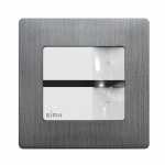 Obudowa Naścienna  Pilot SIMU HZ Aluminium Szczotkowane