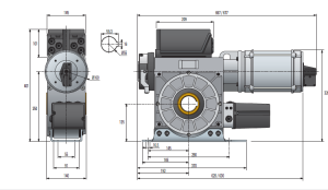 Trójfazowy Silnik SIMUBOX SI 250.15  250NM Awaryjne Otwieranie do Bram i Krat