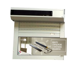 Roleta Zewnętrzna z SYSTEMEM SOLARNYM Zasilania Słonecznego akumulator