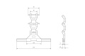 Wieszak Blokada SUPERBLOK do profil 55-77mm 3 Elementowy Fi 60