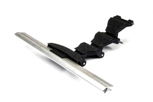 Wieszak Blokada SUPERBLOK do profil 55-77mm 4 Elementowy z Powłoką Filcową i Wpustem ALU Fi 60   