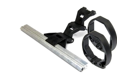 Wieszak Blokada SUPERBLOK do profil 55-77mm 3 Elementowy Z Wpustem ALU Fi 70