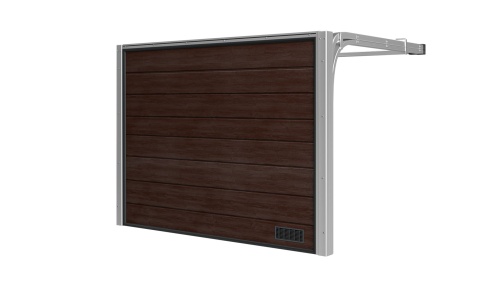 Brama Garażowa Segmentowa Woster PD40B Brąz Sprężyny Boczne