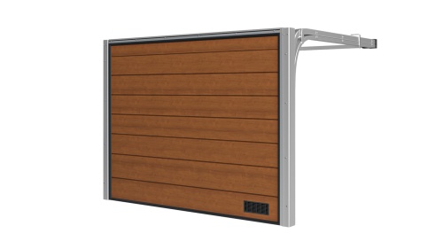 Brama Garażowa Segmentowa Woster PD40ZD Złoty Dąb Sprężyny Boczne