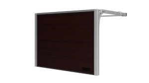 Brama Garażowa Segmentowa Woster PC40DR Dąb Rustykalny Brąz Sprężyny Boczne 