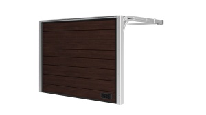 Brama Garażowa Segmentowa Woster PD40DR Dąb Rustykalny Brąz Sprężyny Boczne