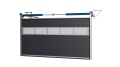 Brama Garażowa Segmentowa Przemysłowa Antracyt Sekcja Przeszklona Woster Solid