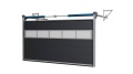 Brama Garażowa Segmentowa Przemysłowa Antracyt Sekcja Przeszklona Woster Solid