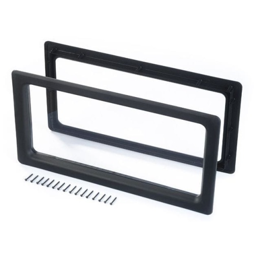 Okno do Bramy Segmentowej Garażowej 640 x 336mm Skręcane Czarne