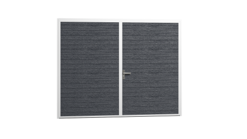 Brama Garażowa Rozwierna Ocieplona Panel 40mm - Dwuskrzydłowa Antracyt | Woster PD40AW