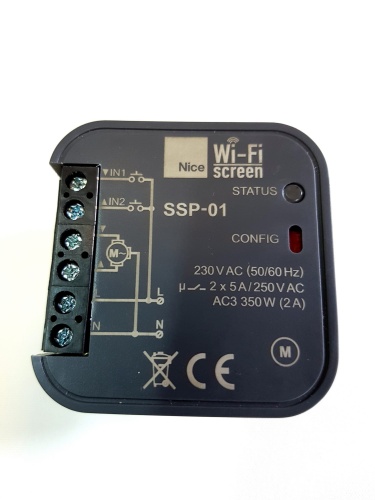 NICE WIFI SCREEN SSP-01 Sterownik Elektroniczny do Rolet