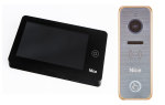 WIDEODOMOFON NICE PRO BG Brązowo -Srebrny z Ekranem Dotykowym 