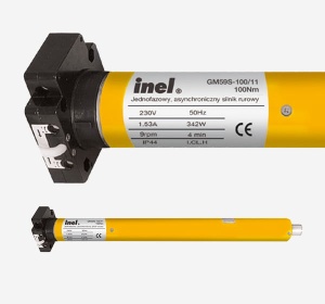 SILNIK INEL GM59S 100/11 Mechaniczne Krańcówki N-100S  BEZ AWARYJNEGO OTWIERANIA