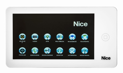 MONITOR NICE PRO W z Czytnikiem Kart Micro SD Biały