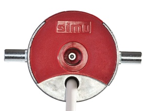 Silnik SIMU T6 Hz02 80/12 z Radiem Elektroniczne Krańcówki 