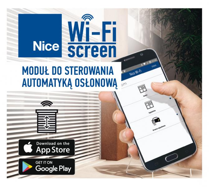 Nice wi-fi SCREEN sterownik elektroniczny